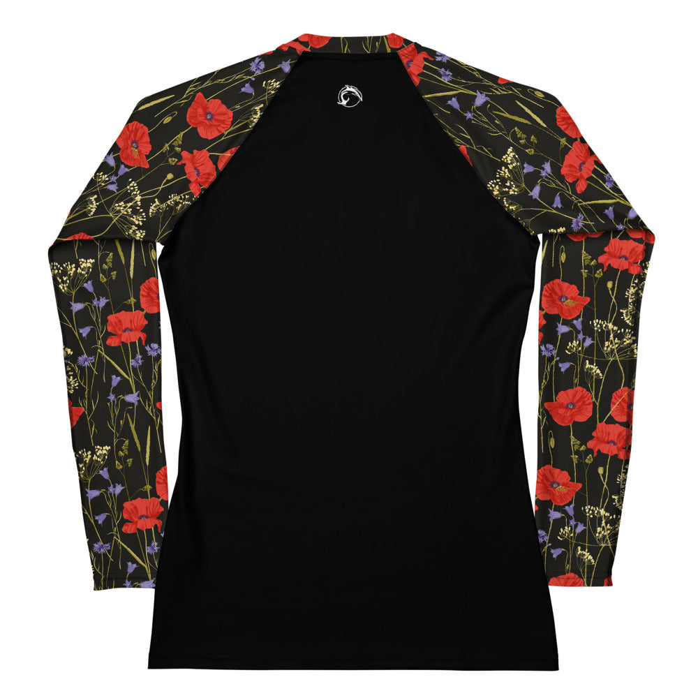 Women's UPF 50 Long Sleeve Sun Shirt - California Poppies