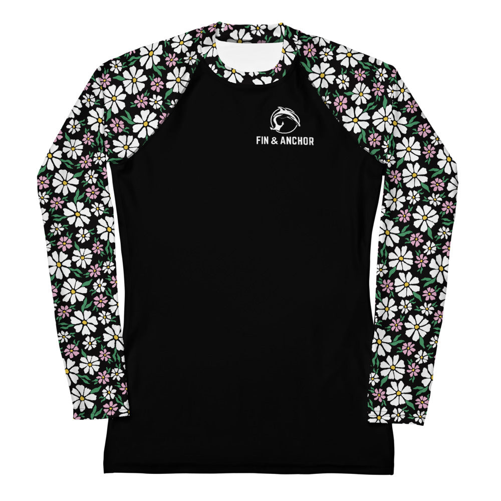 Women's UPF 50 Long Sleeve Sun Shirt - Daisies