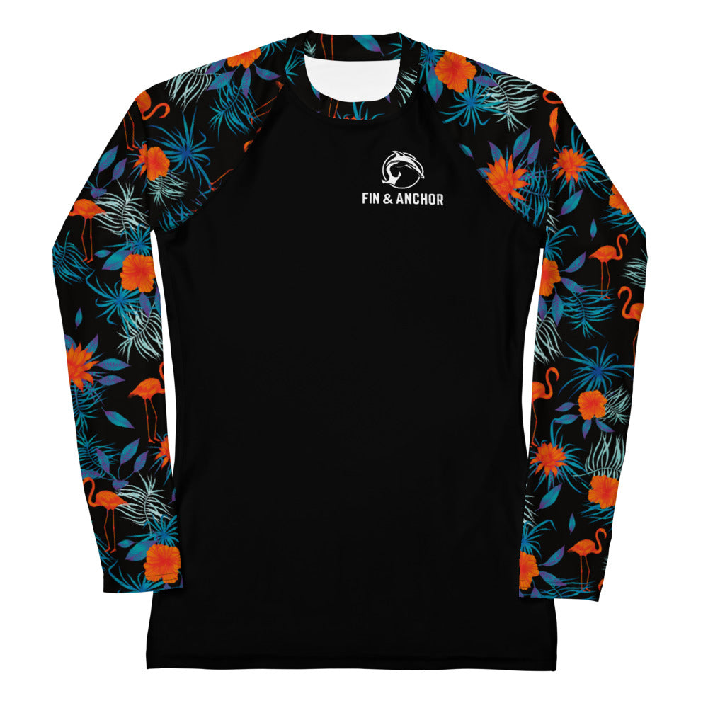 Women's UPF 50 Long Sleeve Sun Shirt - Flamingo Party