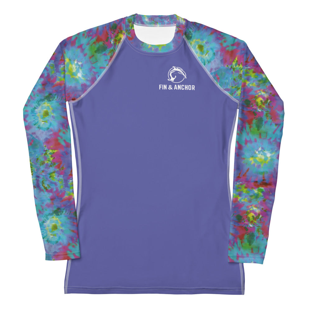 Women's UPF 50 Long Sleeve Sun Shirt- Tie-Dye