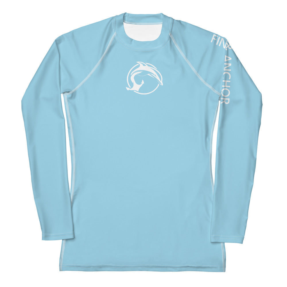 Women's UPF 50 Long Sleeve Sun Shirt - Sky Blue