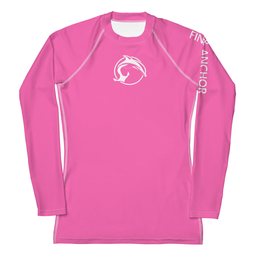 Women's UPF 50 Long Sleeve Sun Shirt - Mermaid Pink