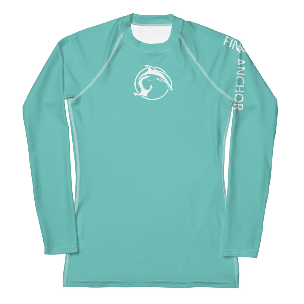 Women's UPF 50 Long Sleeve Sun Shirt - Churning Seafoam