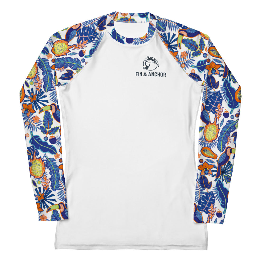 Women's UPF 50 Long Sleeve Sun Shirt - Toucan Blue