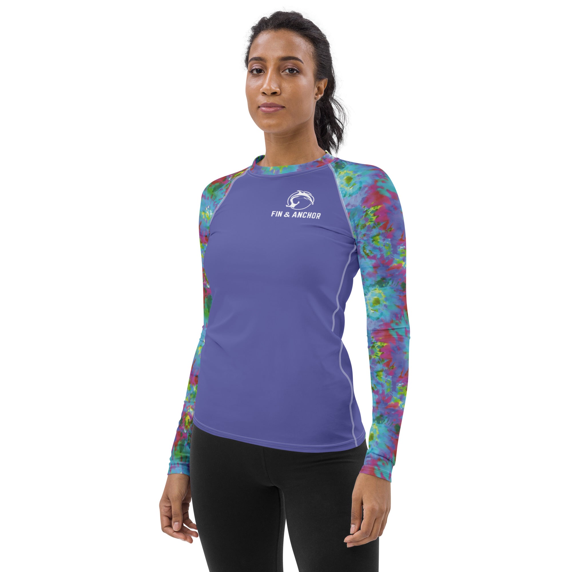 Women's UPF 50 Long Sleeve Sun Shirt- Tie-Dye - 0