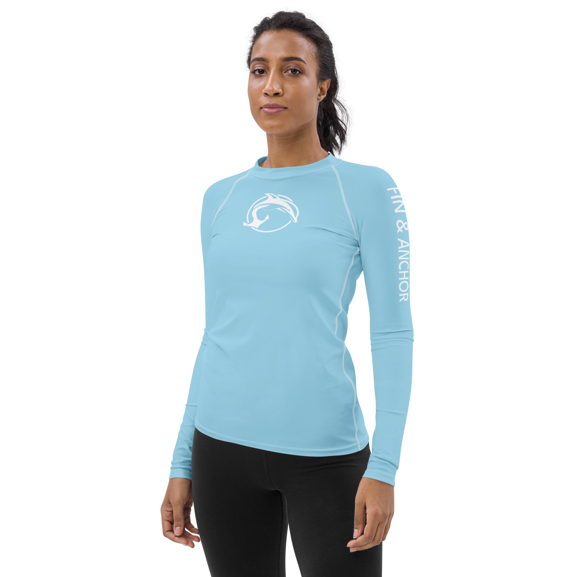 Women's UPF 50 Long Sleeve Sun Shirt - Sky Blue - 0