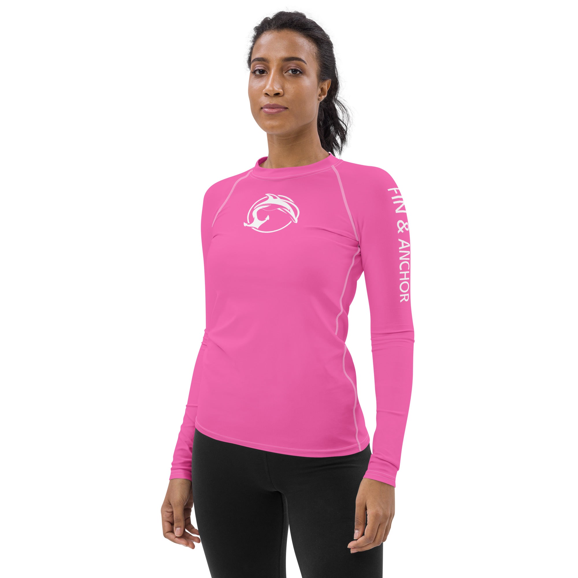 Women's UPF 50 Long Sleeve Sun Shirt - Mermaid Pink - 0