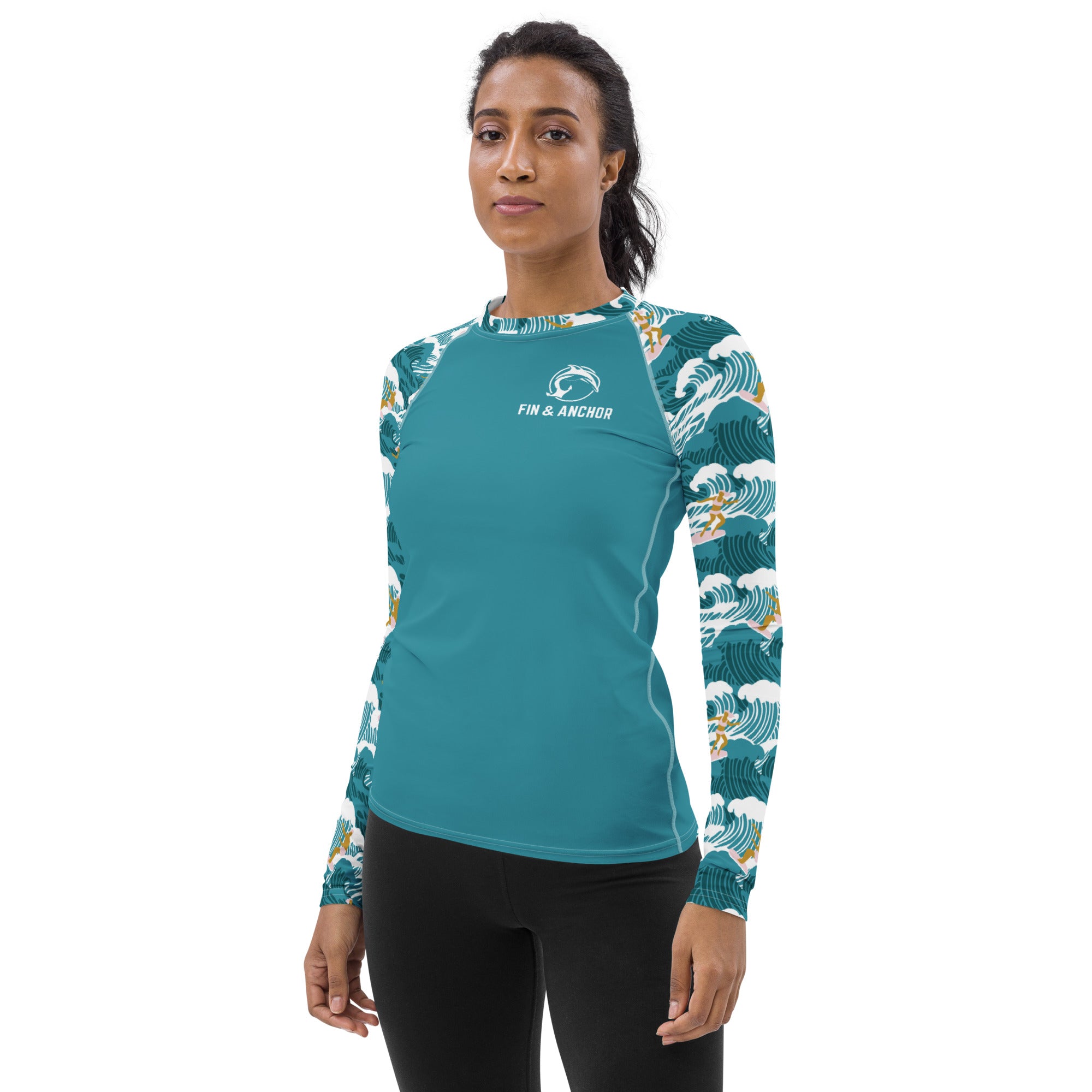 Women's UPF 50 Long Sleeve Sun Shirt - Surfs Up - 0