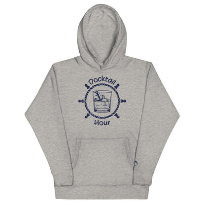 Anchor Down for Docktail Hour Unisex Hoodie | Heather Grey