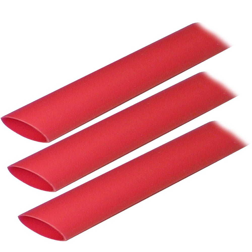 Ancor Adhesive Lined Heat Shrink Tubing (ALT) - 3/4&quot; x 3&quot; - 3 - Pack - Red [306603]