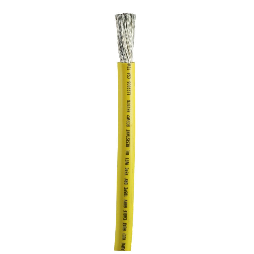 Ancor Yellow 1/0 AWG Battery Cable - Sold By The Foot [1169 - FT]