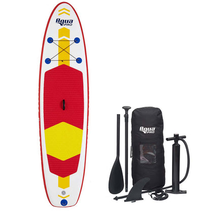 Aqua Leisure 10 Inflatable Stand - Up Paddleboard Drop Stitch w/Oversized Backpack f/Board Accessories [APR20925]