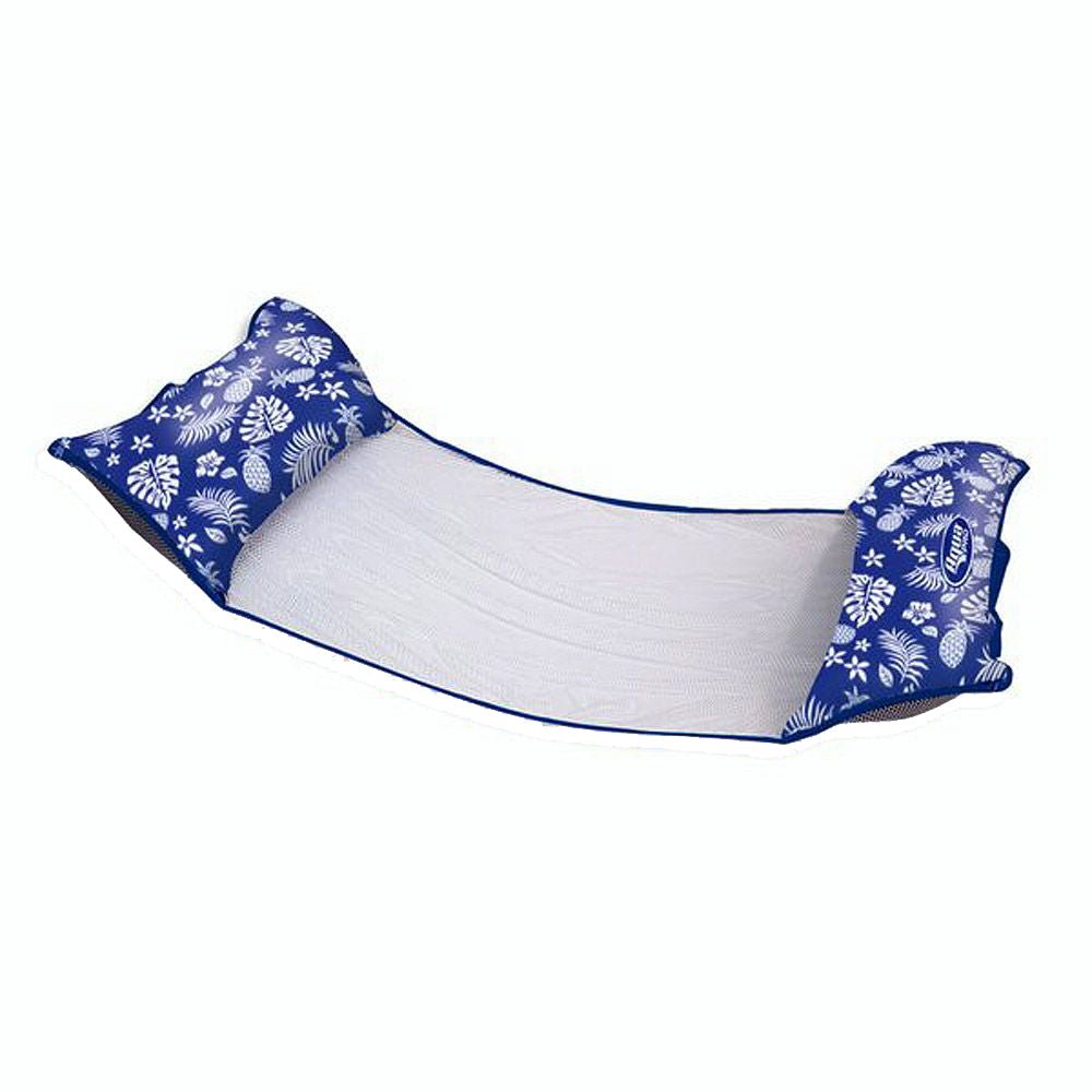 Aqua Leisure 4 - In - 1 Monterey Hammock Supreme XL 53&quot; x 31.5&quot; - Hibiscus Pineapple Royal Blue [APL18904S2]