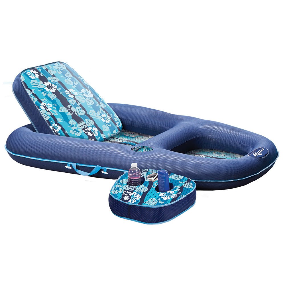 Aqua Leisure Ultimate 2 - in - 1 Lounge Caddy - Hibiscus Flip [AQL4046HB]