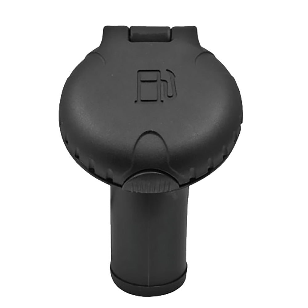 Attwood Deck Fill f/Carbon Canister System - Angled Body Scalloped Black Plastic Cap [99DFCCAB1S]