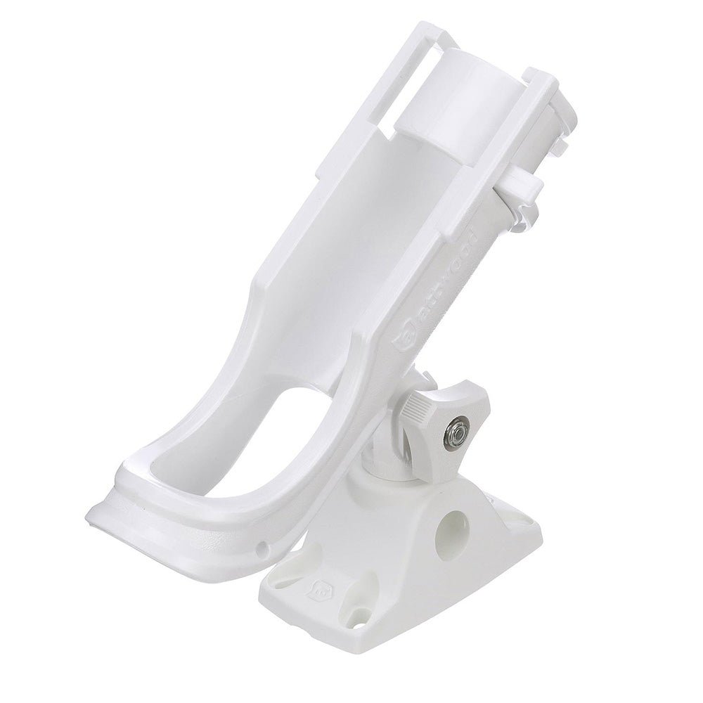 Attwood Heavy - Duty Adjustable Rod Holder w/Combo Mount - White [5009W4]