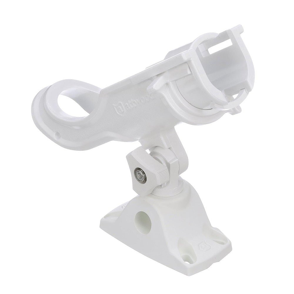 Attwood Heavy - Duty Adjustable Rod Holder w/Combo Mount - White [5009W4]