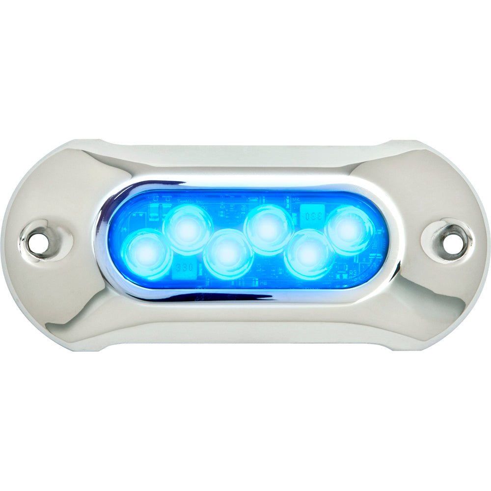 Attwood Light Armor Underwater LED Light - 6 LEDs - Blue [65UW06B - 7]