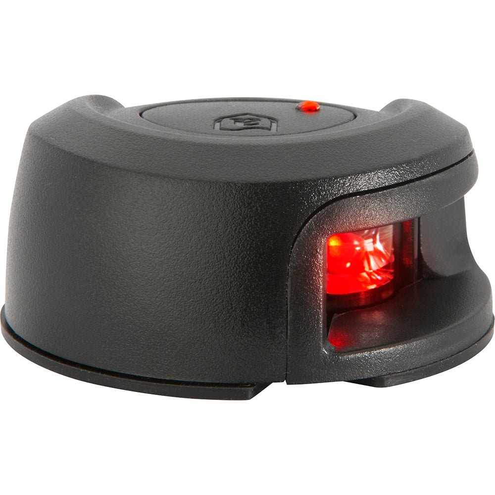 Attwood LightArmor Deck Mount Navigation Light - Black Composite - Port (red) - 2NM [NV2012PBR - 7]