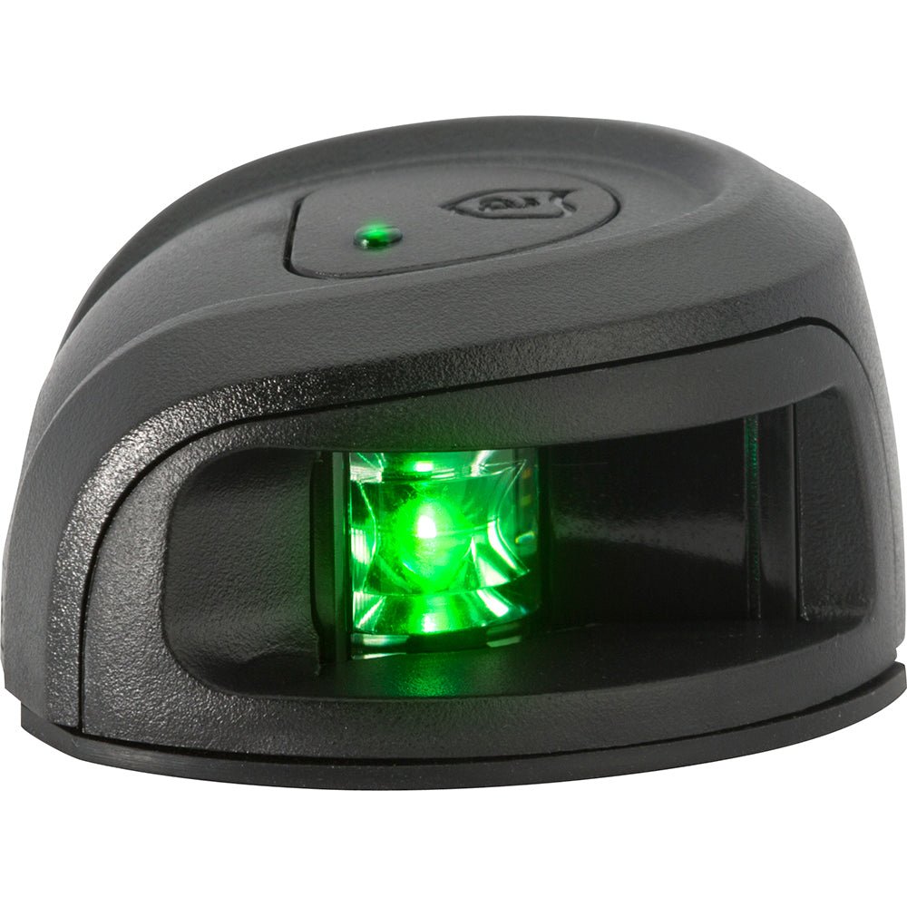 Attwood LightArmor Deck Mount Navigation Light - Black Composite - Starboard (green) - 2NM [NV2012PBG - 7]