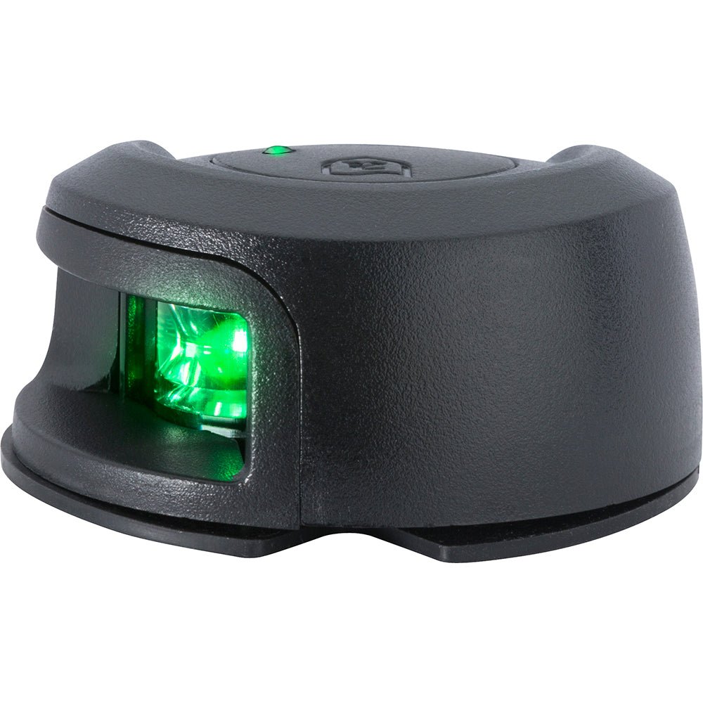 Attwood LightArmor Deck Mount Navigation Light - Black Composite - Starboard (green) - 2NM [NV2012PBG - 7]