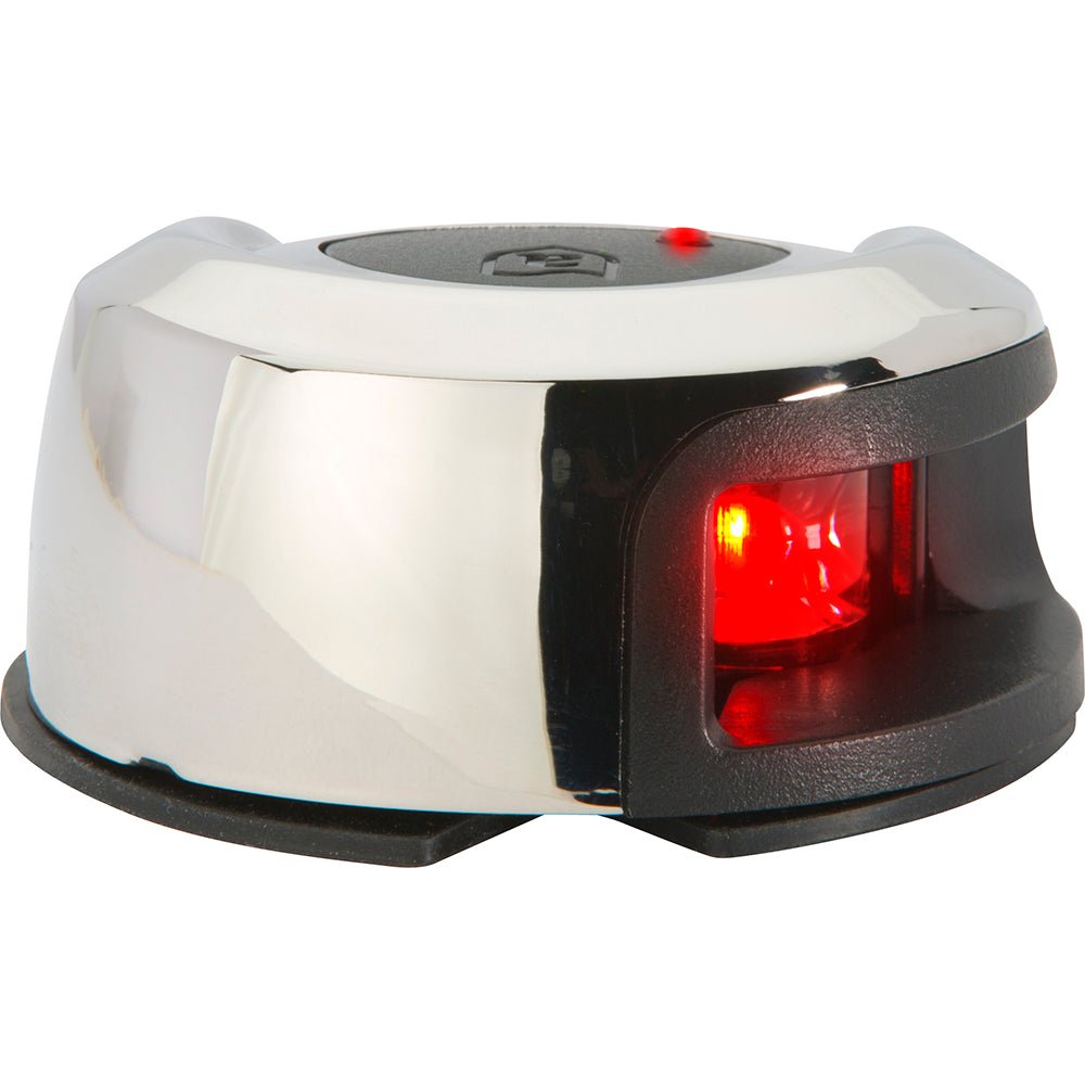 Attwood LightArmor Deck Mount Navigation Light - Stainless Steel - Port (red) - 2NM [NV2012SSR - 7]