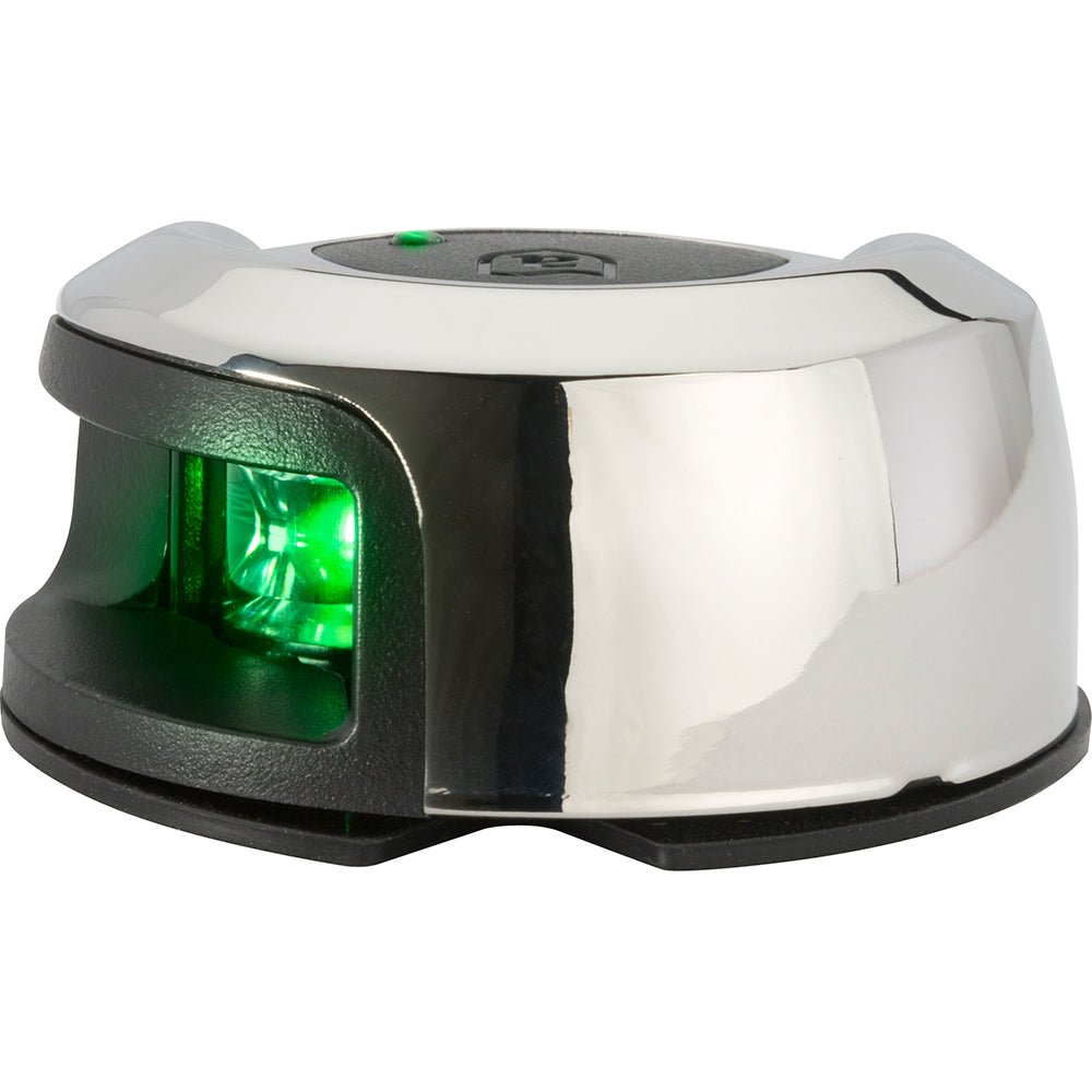 Attwood LightArmor Deck Mount Navigation Light - Stainless Steel - Starboard (green) - 2NM [NV2012SSG - 7]