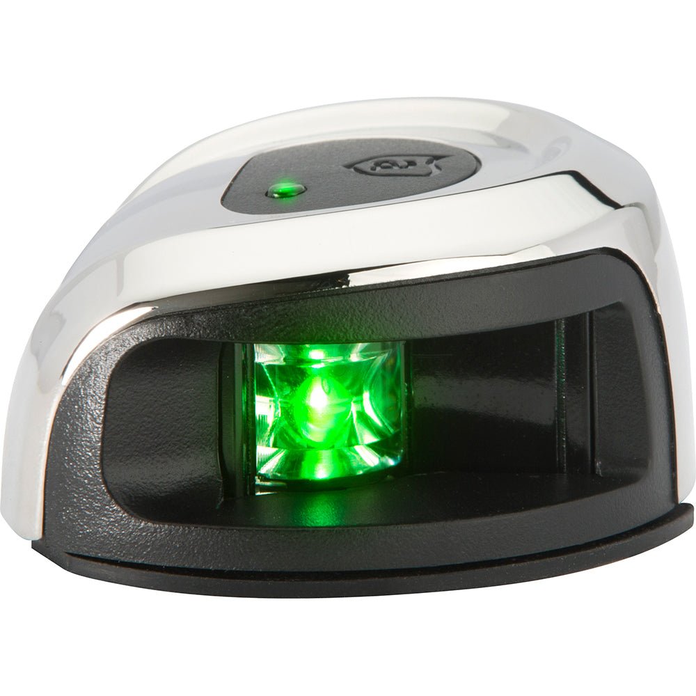 Attwood LightArmor Deck Mount Navigation Light - Stainless Steel - Starboard (green) - 2NM [NV2012SSG - 7]