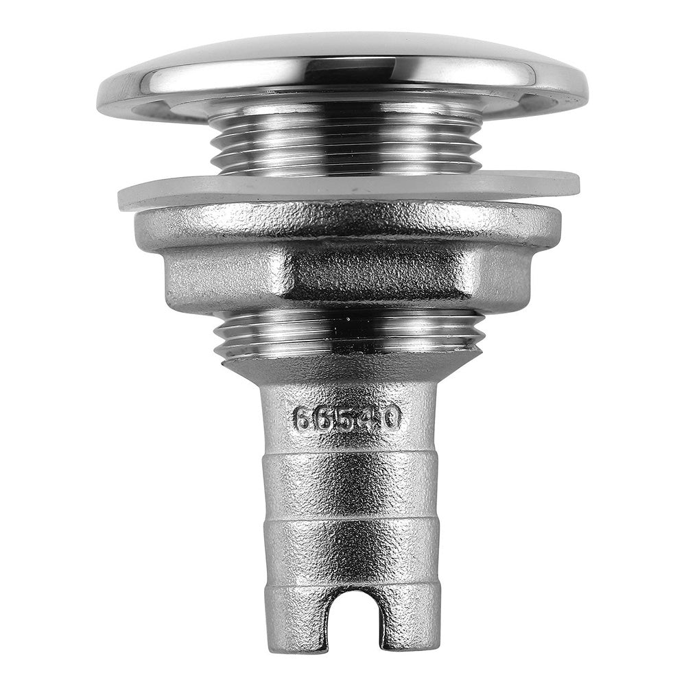 Attwood Stainless Steel Thru - Hull Short Straight Barbed - 3/4&quot; Inner Diameter [66541 - 3]