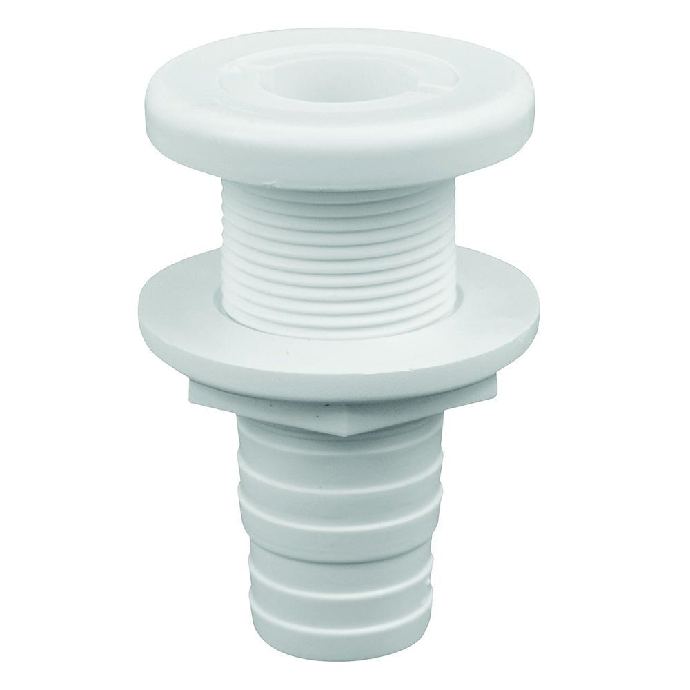 Attwood White Plastic Thru - Hull Fitting - 1 - 1/8" Inner Diameter [3874 - 3]