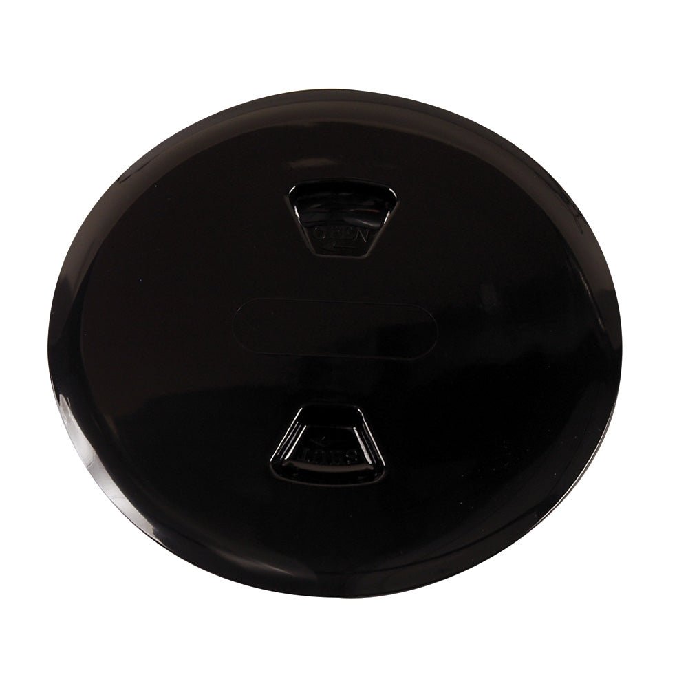 Beckson 5&quot; Twist - Out Deck Plate - Black [DP50 - B]