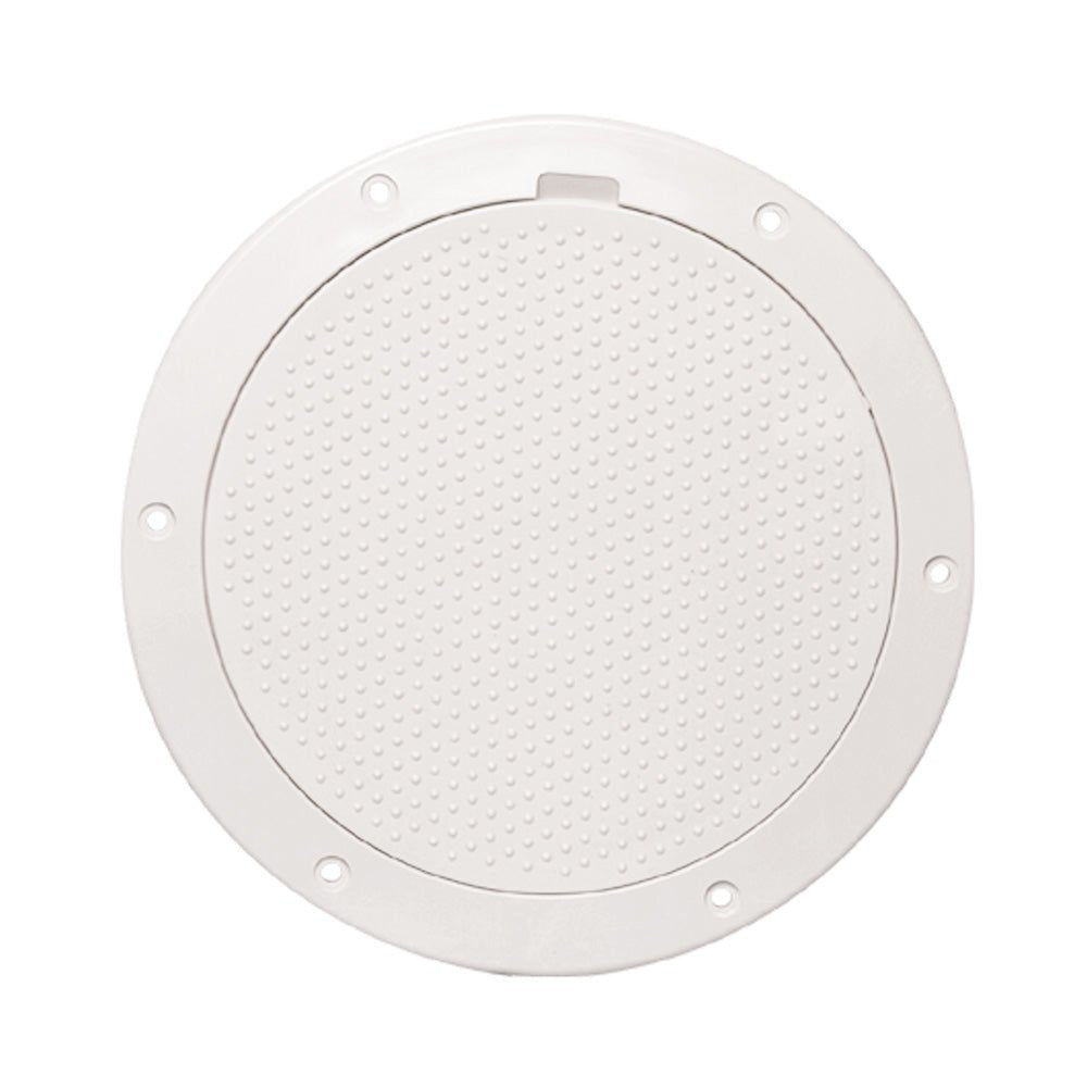 Beckson 6" Non - Skid Pry - Out Deck Plate - White [DP63 - W]