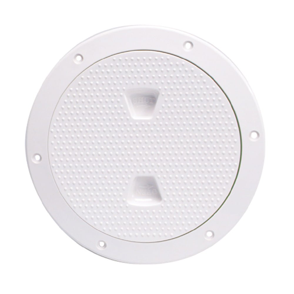 Beckson 6" Non - Skid Screw - Out Deck Plate - White [DP62 - W]