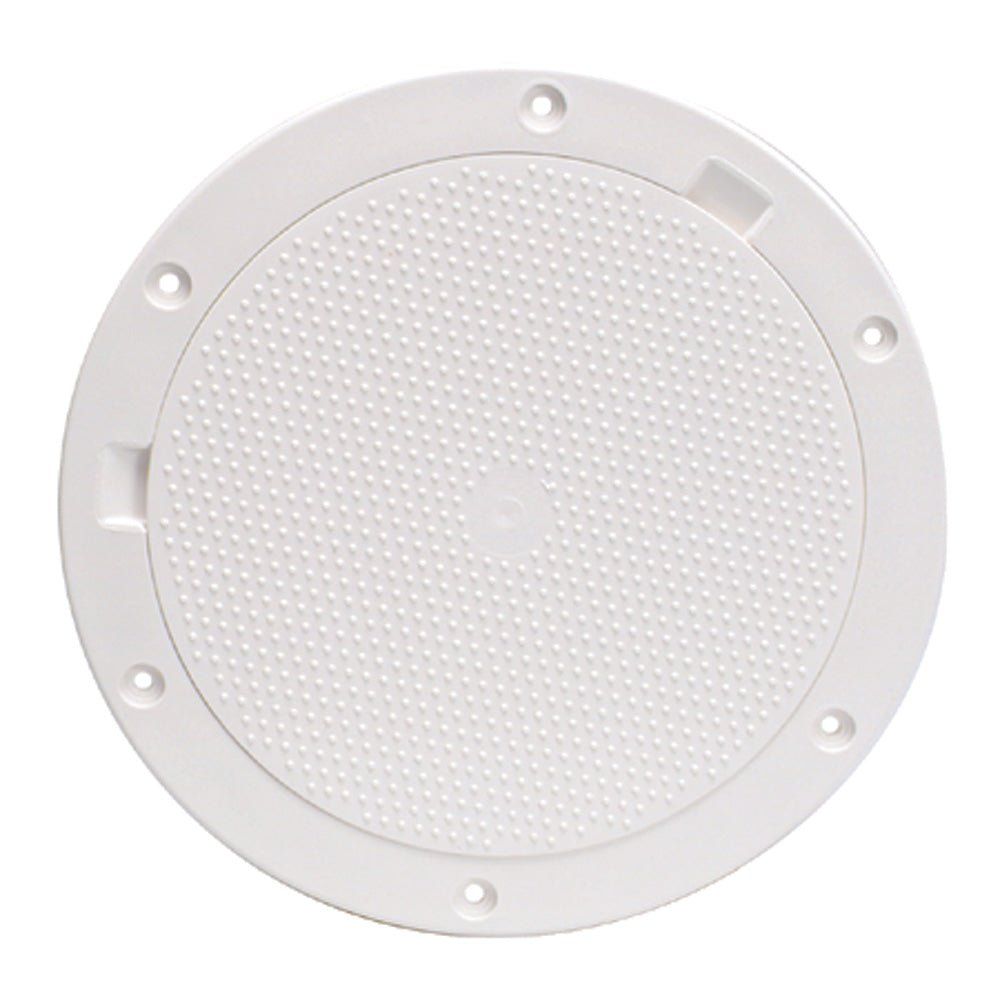 Beckson 8" Non - Skid Pry - Out Deck Plate - White [DP83 - W]