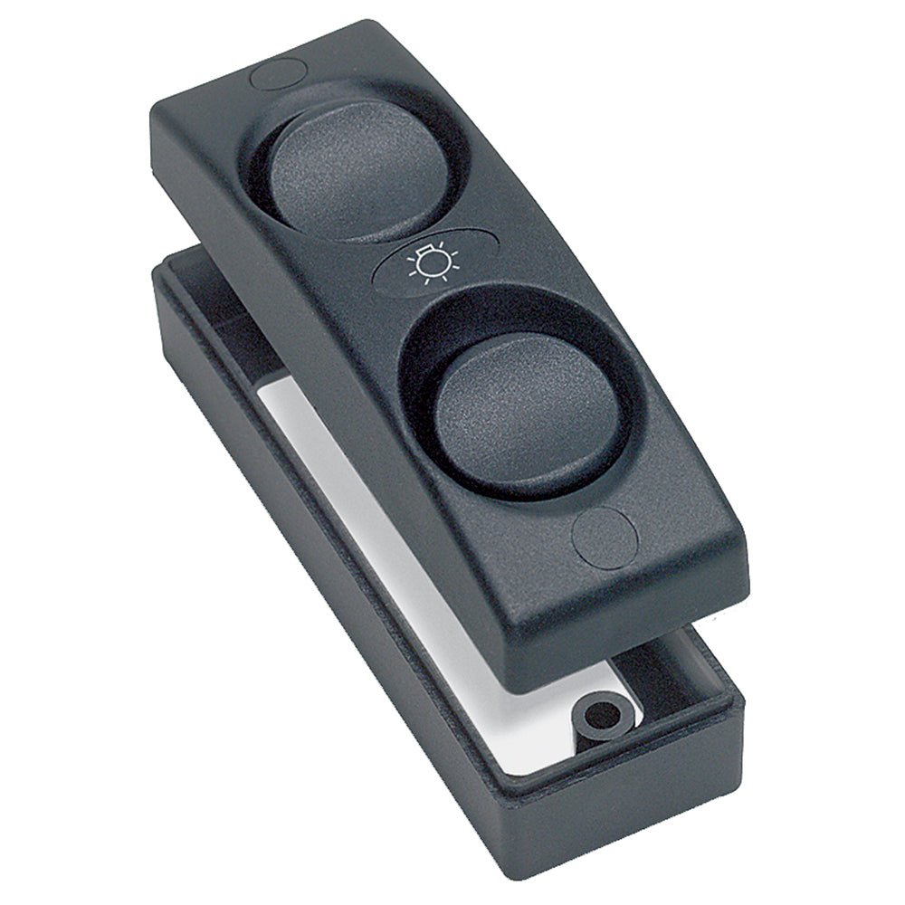 BEP Contour 1100 Series Double Interior Switch - On/Off - Black [1101 - BK]