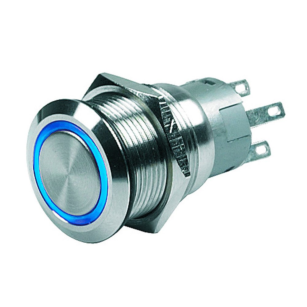 BEP Push Button Switch - 24V Latching On/Off - Blue LED [80 - 511 - 0007 - 01]