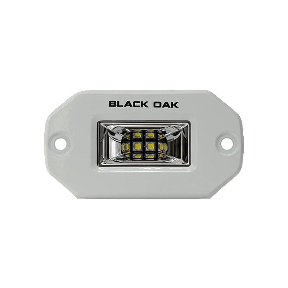 Black Oak 2" Marine Flush Mount Spreader Light - White Housing - Pro Series 3.0 [2FSL - SRPOD10CR]