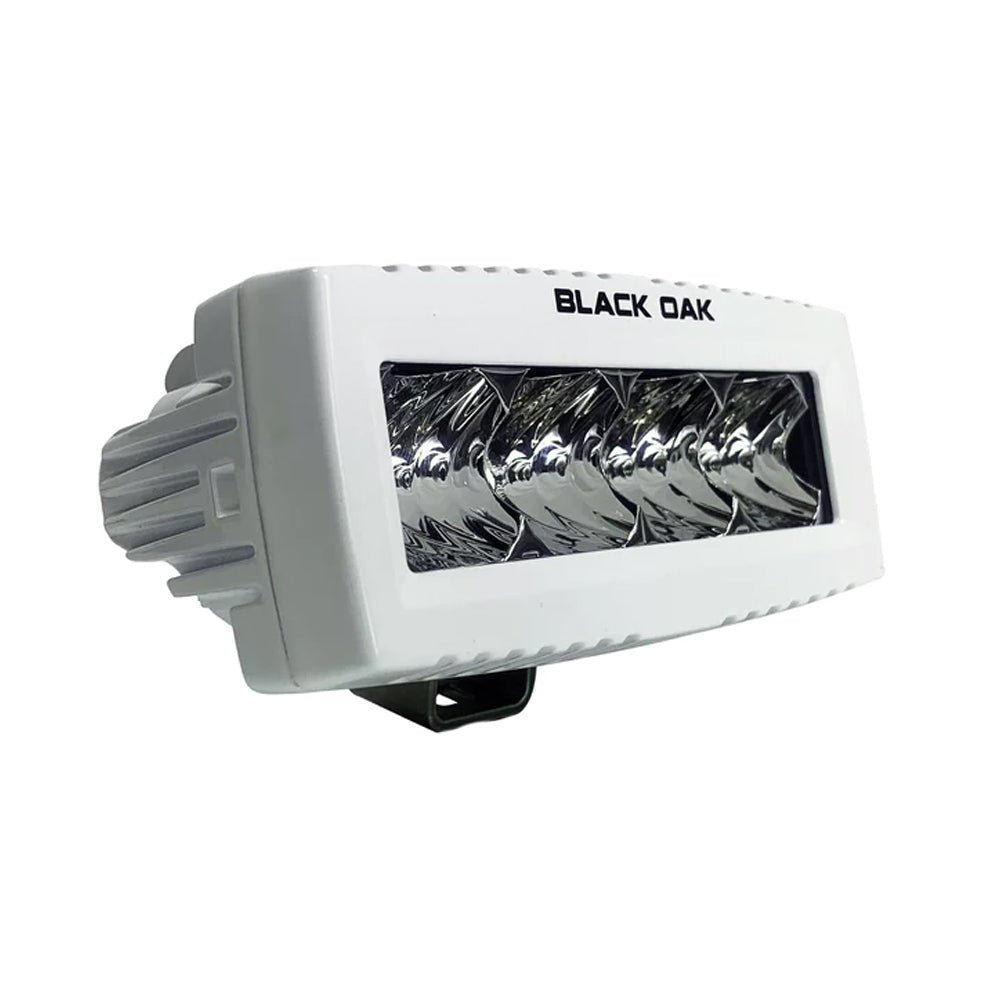 Black Oak 4" Marine Spreader Light - Flood Optics - White Housing - Pro Series 3.0 [4MS - F]