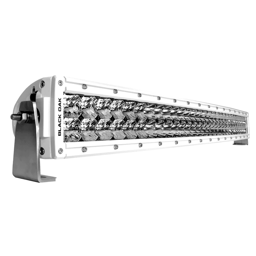 Black Oak Pro Series 3.0 Curved Double Row 30" LED Light Bar - Combo Optics - White Housing [30CCM - D5OS]