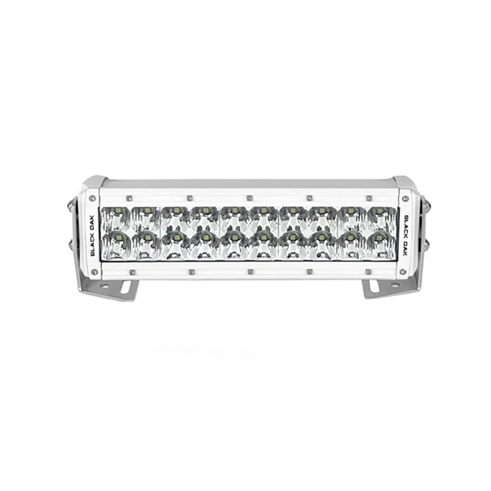 Black Oak Pro Series 3.0 Double Row 10" LED Light Bar - Combo Optics - White Housing [10CM - D5OS]