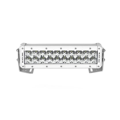 Black Oak Pro Series 3.0 Double Row 10&quot; LED Light Bar - Combo Optics - White Housing [10CM - D5OS]