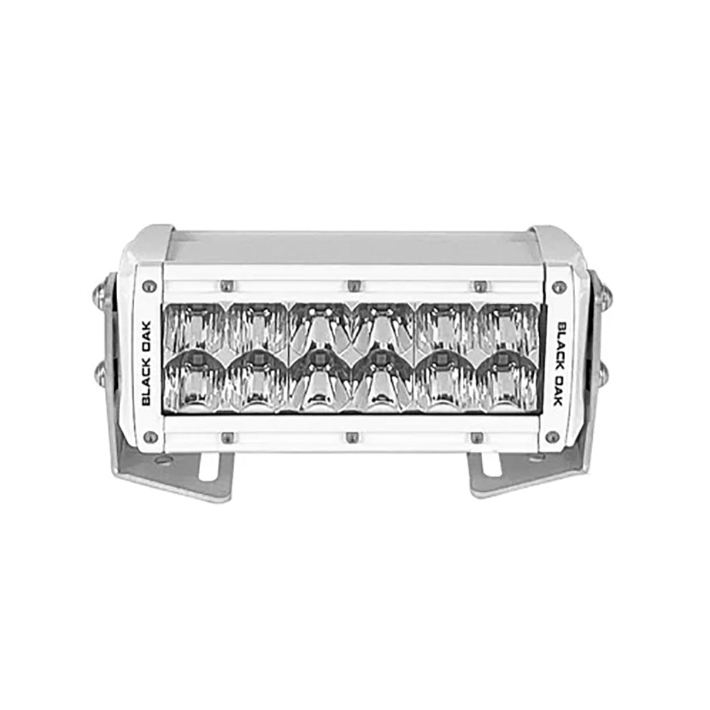 Black Oak Pro Series 3.0 Double Row 6" LED Light Bar - Combo Optics - White Housing [6CM - D5OS]