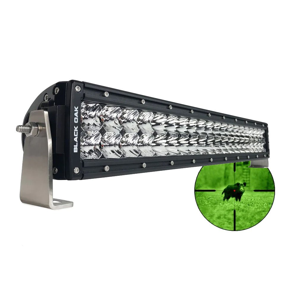 Black Oak Pro Series 3.0 Double Row Combo Infrared 20&quot; 850nm LED Light Bar - Black Housing [20IR - 850]