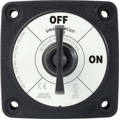 Blue Sea 6005200 Battery Switch Single Circuit ON - OFF - Black [6005200]