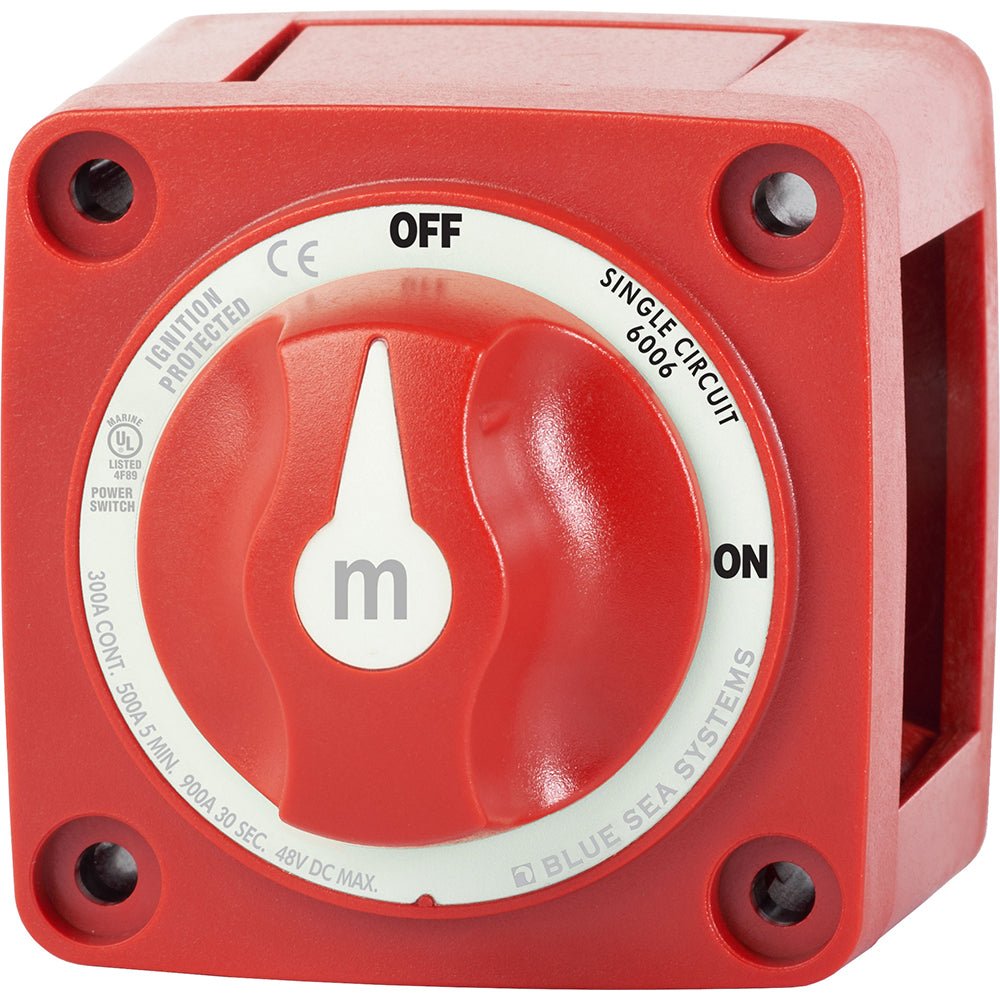 Blue Sea 6006 m - Series (Mini) Battery Switch Single Circuit ON/OFF Red [6006]