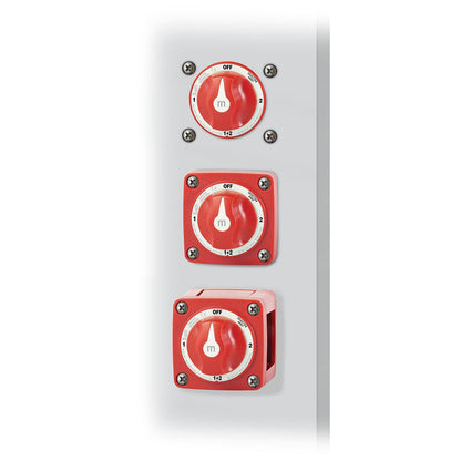 Blue Sea 6007 m - Series (Mini) Battery Switch Selector Four Position Red [6007]