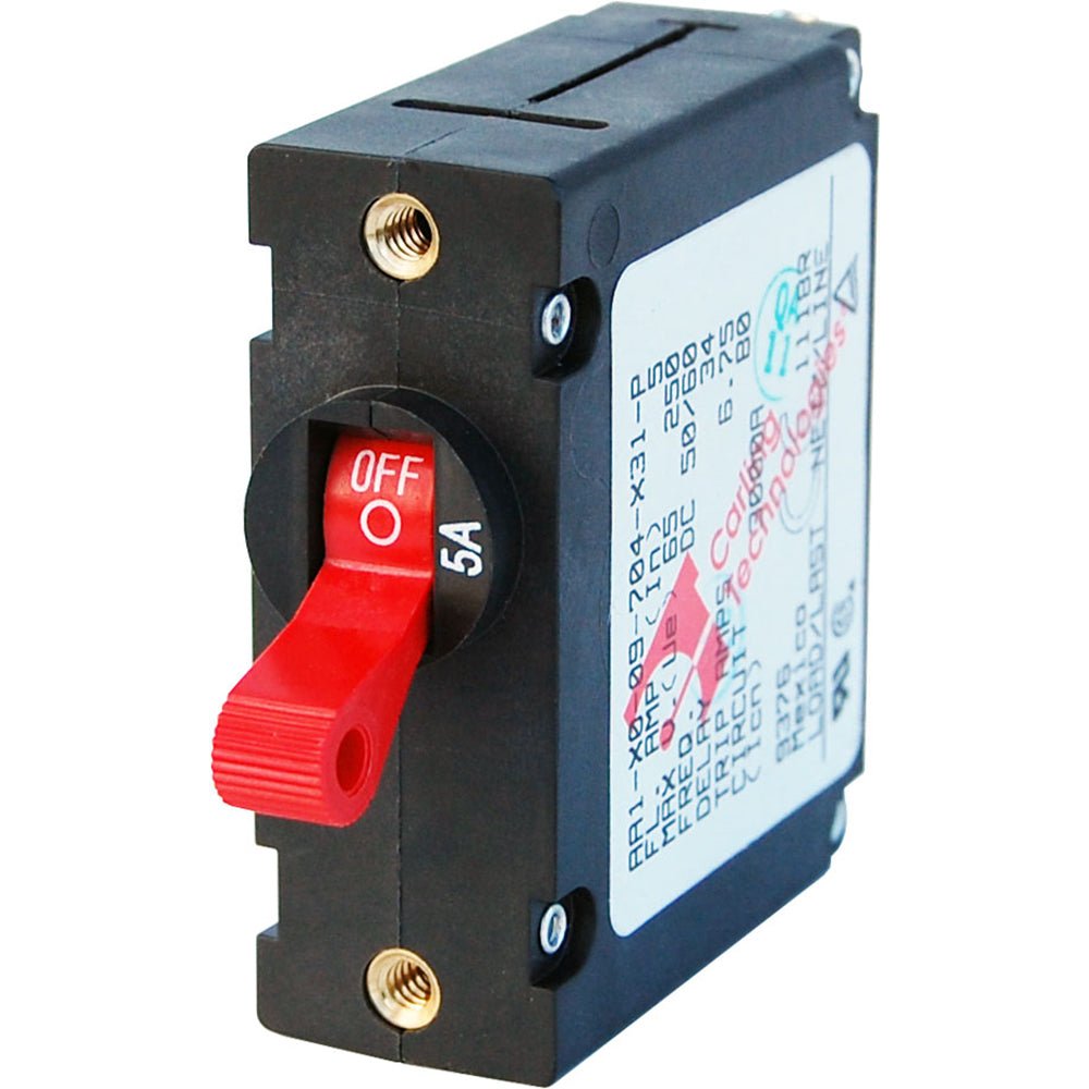 Blue Sea 7201 AC/DC Single Pole Magnetic World Circuit Breaker - 5 AMP [7201]