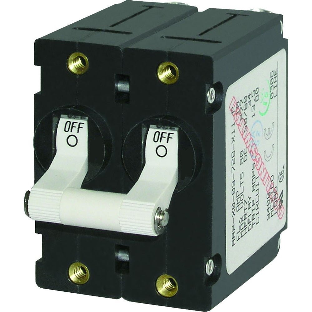 Blue Sea 7233 A - Series Double Pole Toggle - 10AMP - White [7233]