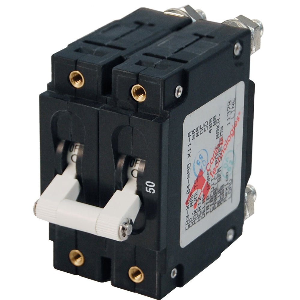 Blue Sea 7251 C - Series Double Pole Circuit Breaker - 50A [7251]