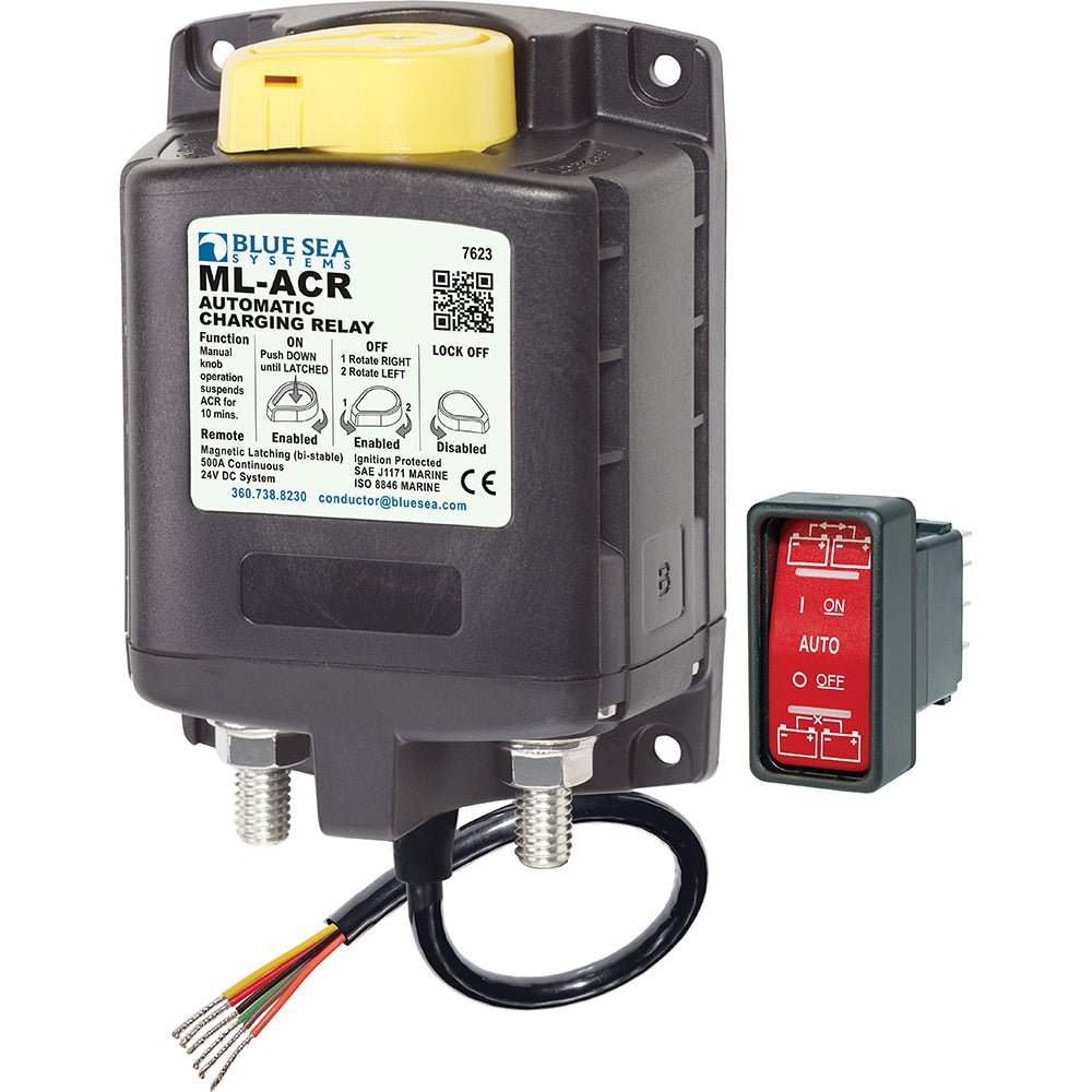 Blue Sea 7623 ML - Series Heavy Duty Automatic Charging Relay - 24V [7623]